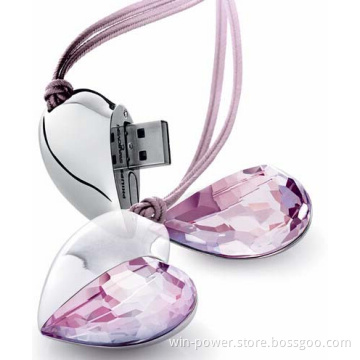 32GB Custom 3D Engraving Crystal USB Stick Flash Disk 018